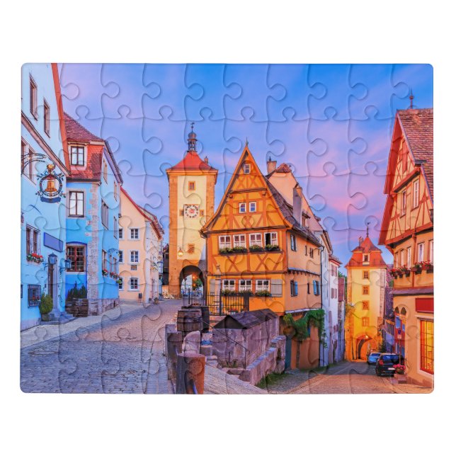 Rothenburg ob der Tauber, Bavaria, Germany.  Jigsaw Puzzle (Puzzle Horizontal)