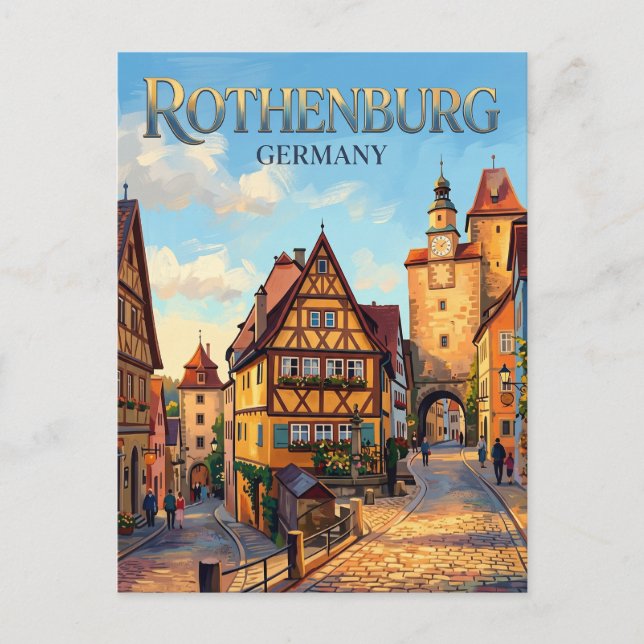 Rothenburg ob der Tauber Germany Postcard (Front)
