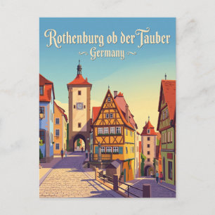 Rothenburg ob der Tauber Germany Postcard