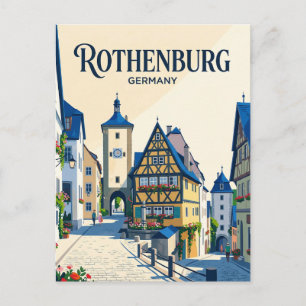Rothenburg ob der Tauber Germany Postcard