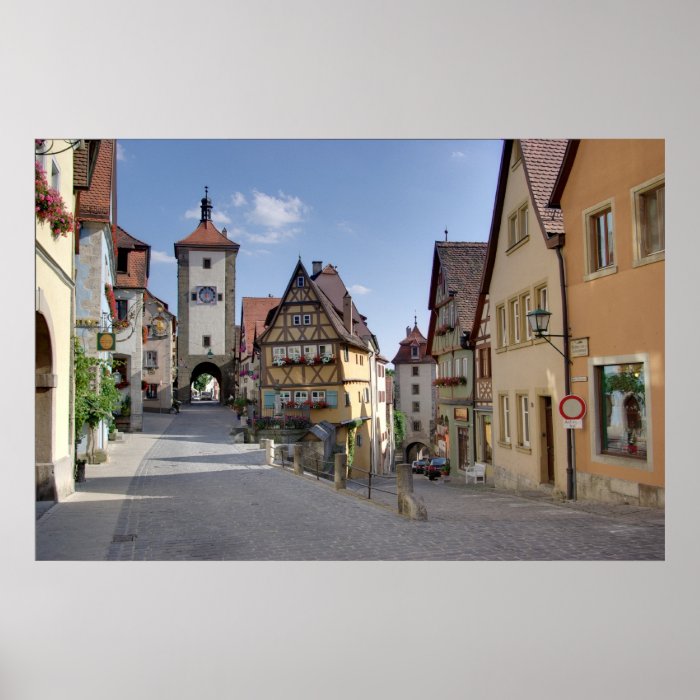 Rothenburg ob der Tauber Germany Poster