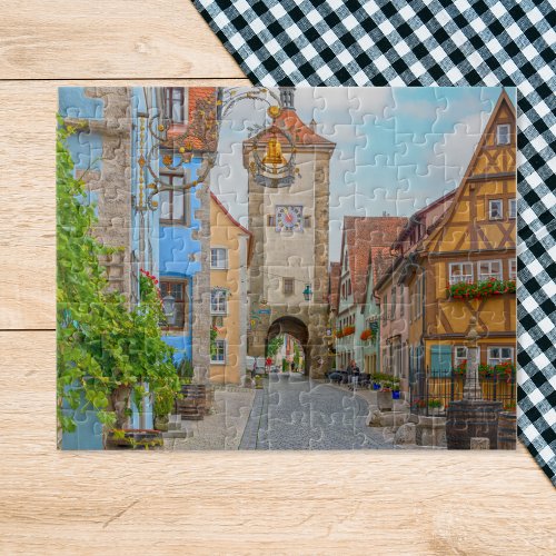 Rothenburg ob der Tauber Medieval Town Scenic Jigsaw Puzzle