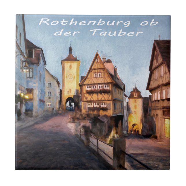 Rothenburg ob der Tauber Tile (Front)