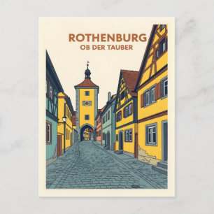 Rothenburg ob der Tauber Vintage Postcard