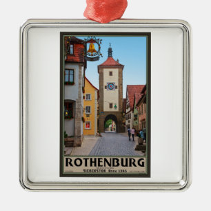 Rothenburg od Tauber - Sieberstor Metal Ornament