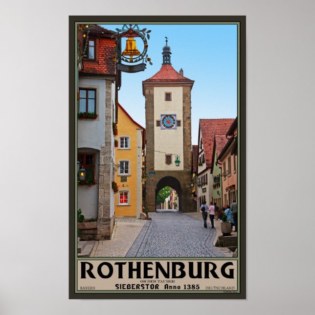 Rothenburg od Tauber - Sieberstor Poster (Front)