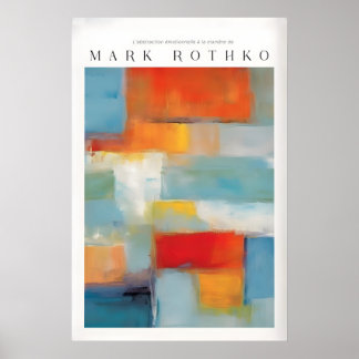 Rothko Canvas Color Abstraction Painting Modern Poster