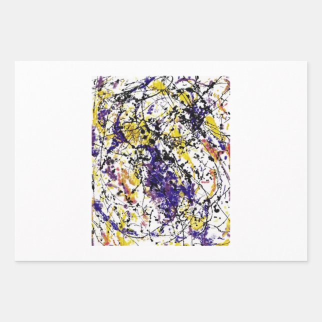 Rothko or Pollock v12 by Unknown Wrapping Paper Sheets (Front)