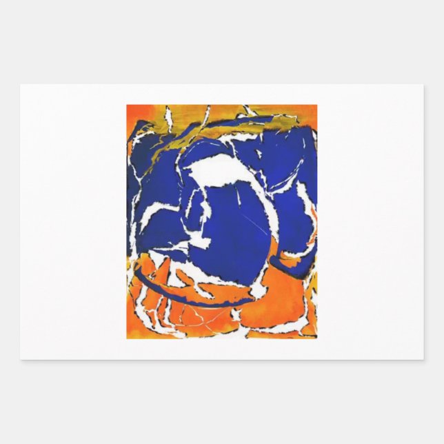 Rothko or Pollock v4 by Unknown Wrapping Paper Sheets (Front)