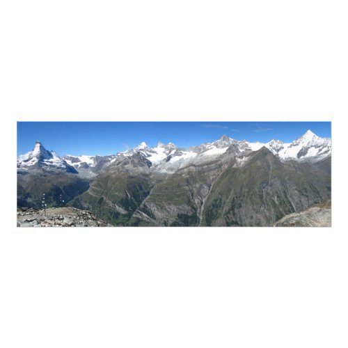 Rothorn panorama Valais Alps Photo Print