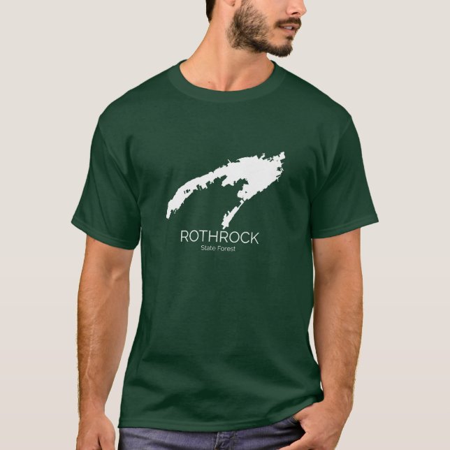 Rothrock State Forest - Forest Green Men's Large T-Shirt (Front)