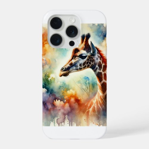 Rothschilds giraffe 150624AREF105 _ Watercolor iPhone 15 Pro Case