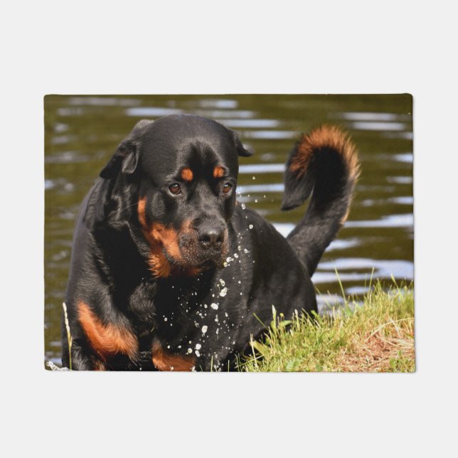 Rothweiler Dog Doormat (Front)