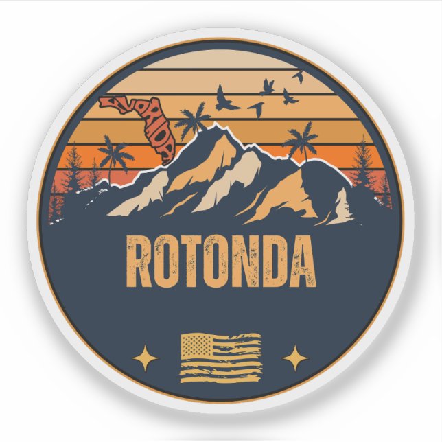 Rotonda, Florida  Sticker (Front)