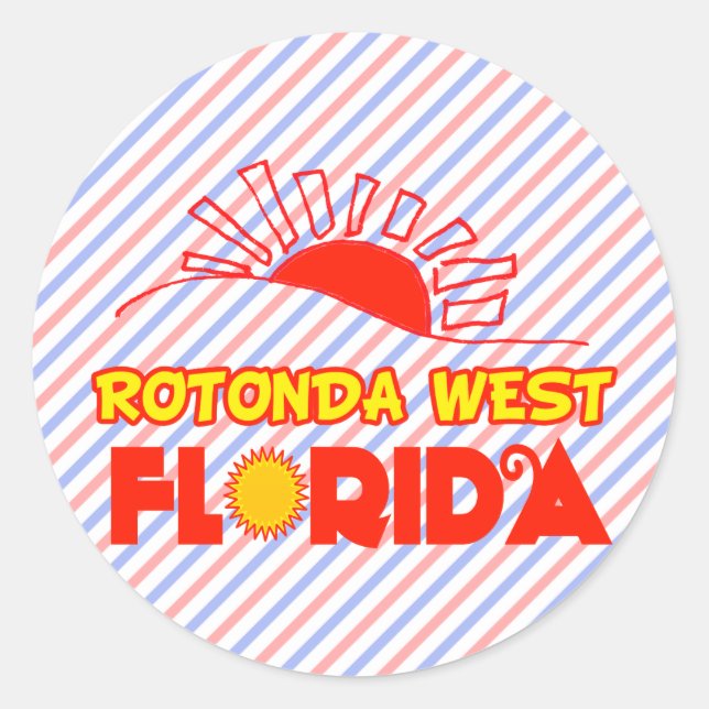 Rotonda West, Florida Classic Round Sticker (Front)