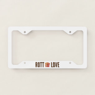 Rott Love License Plate Frame