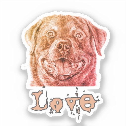 Rott Love Sticker