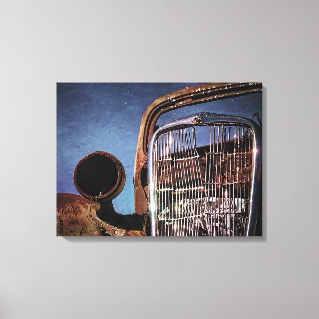 Rotted Out Classic Car Canvas Print (Front)