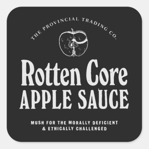 Rotten Core Apple Sauce _ apothecary labels