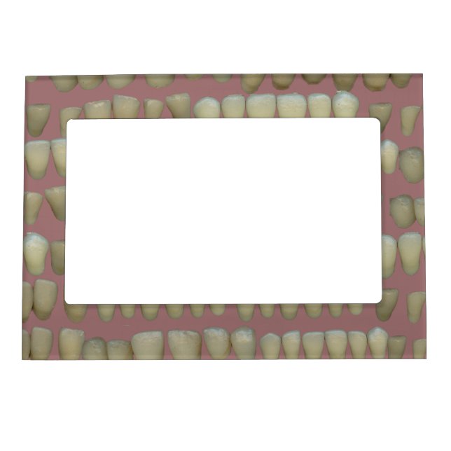 Rotten Teeth Dentist Dentistry Orthodontics Pink Magnetic Frame (Front)