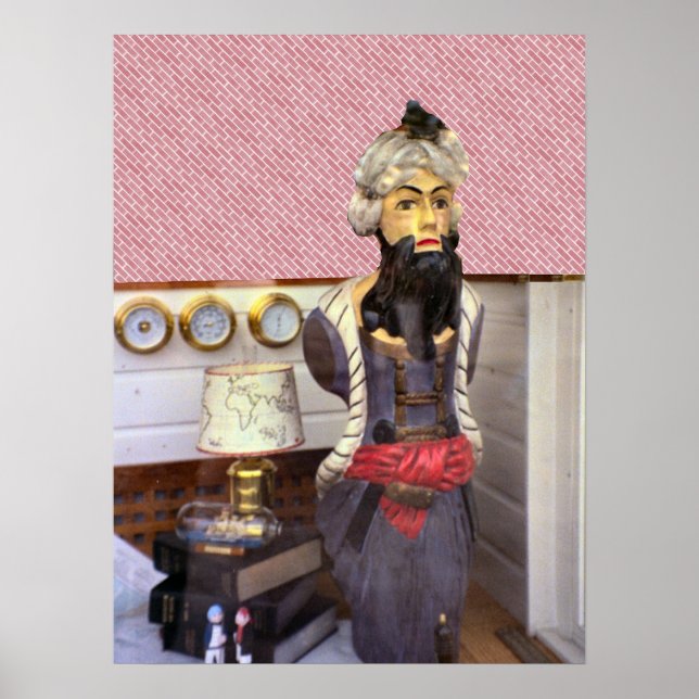 Rotterdam, 19th century ships's figurehead poster (Front)