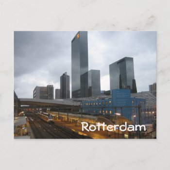 Rotterdam Central Station Postcard by henkvk at Zazzle