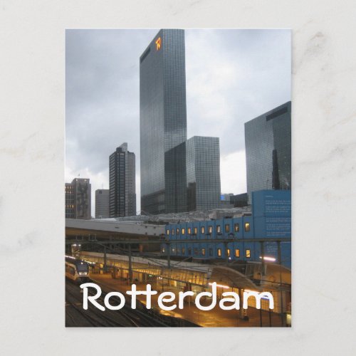 Rotterdam Central Station Postcard