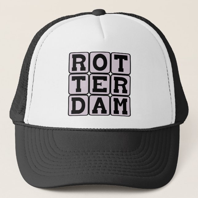 Rotterdam, City in The Netherlands Trucker Hat (Front)