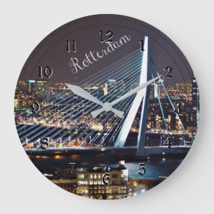 Rotterdam cityscape Acrylic Wall Clock