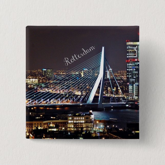 Rotterdam Cityscape Button (Front)