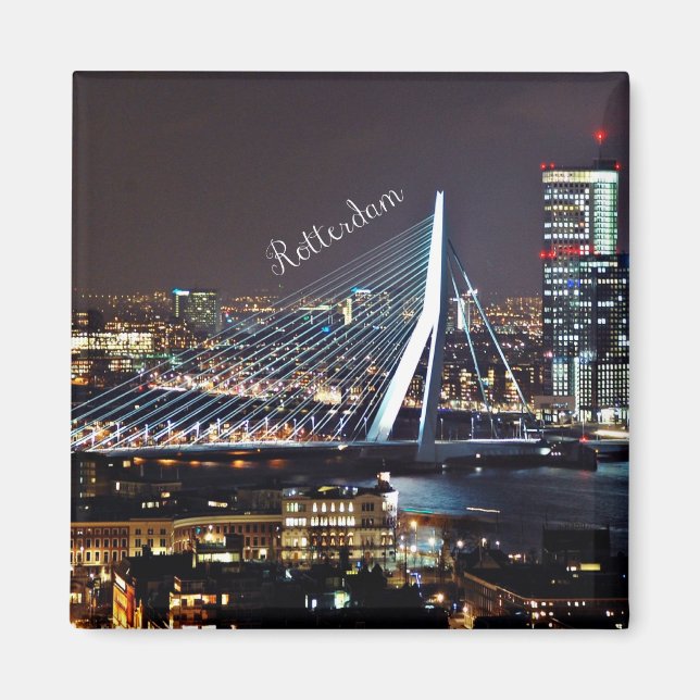 Rotterdam Cityscape Magnet (Front)