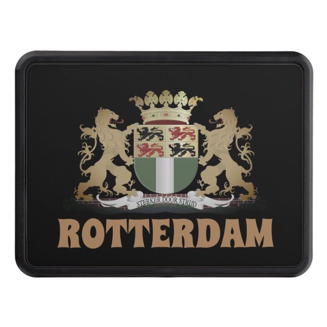 Rotterdam coat of arms, Netherlands Hitch Cover (Front)
