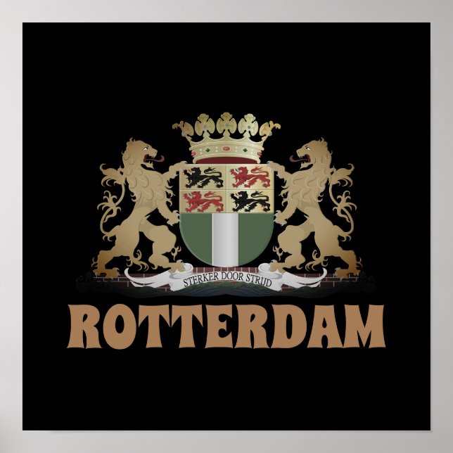 Rotterdam coat of arms, Netherlands Poster (Front)