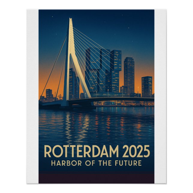 Rotterdam – “Harbor of the Future Poster (Front)