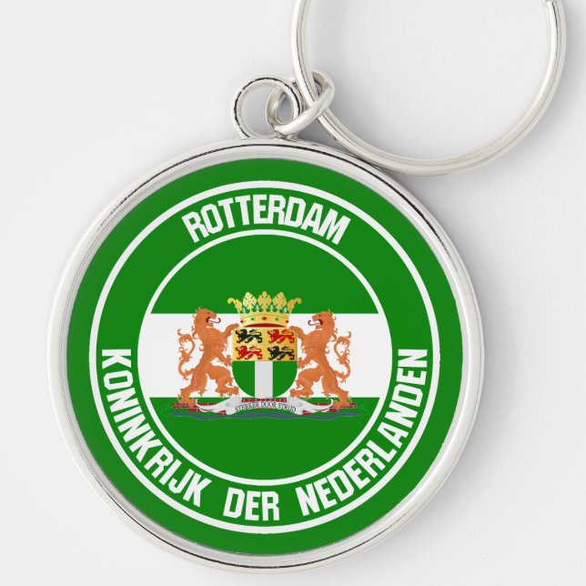 Rotterdam Round Emblem Keychain (Front)