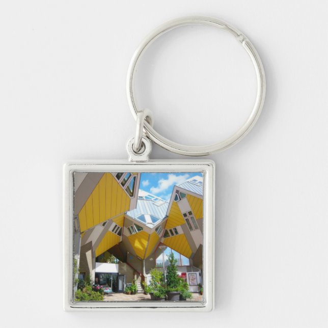 Rotterdam, the Cube Keychain (Front)