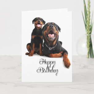 Rottie Birthday Card