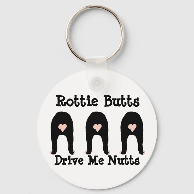 Rottie Butts   Keychain (Front)
