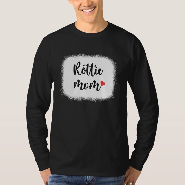 Rottie Dog Mom Womens Rottweiler T-Shirt (Front)