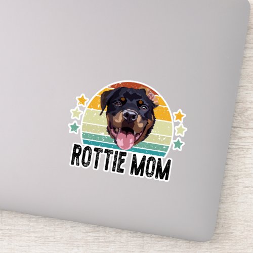 Rottie Mama Gift Dog Lover Apparel Pet Owner Rottw Sticker