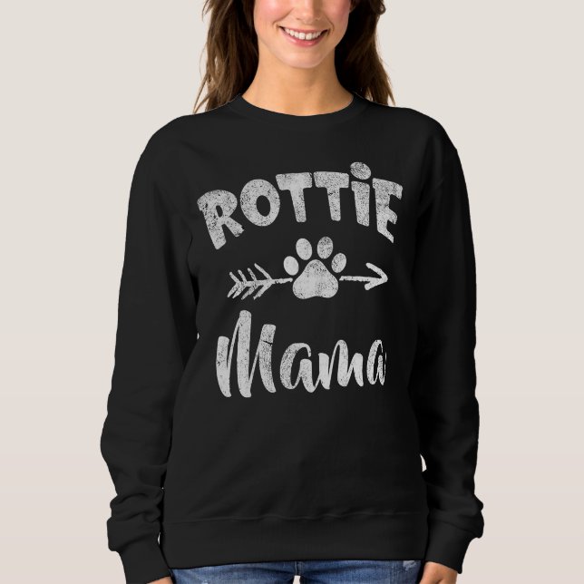 Rottie Mama Paw Sweatshirt (Front)