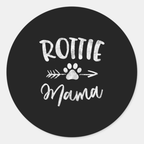 rottie mama rottweiler lover owner classic round sticker