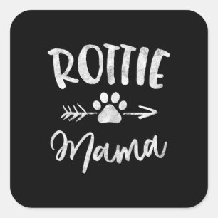rottie mama rottweiler lover owner dog mom square sticker