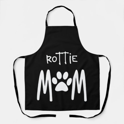 Rottie Mom Rottweiler Dog Gift Animals Lover Apron