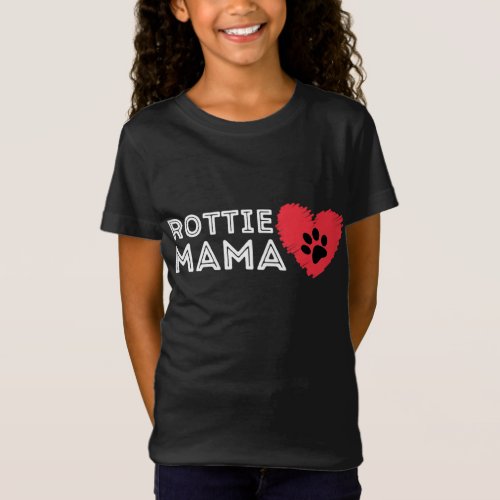 Rottie Mom _ Rottweiler Lover Rott Dog Owner Rotti T_Shirt