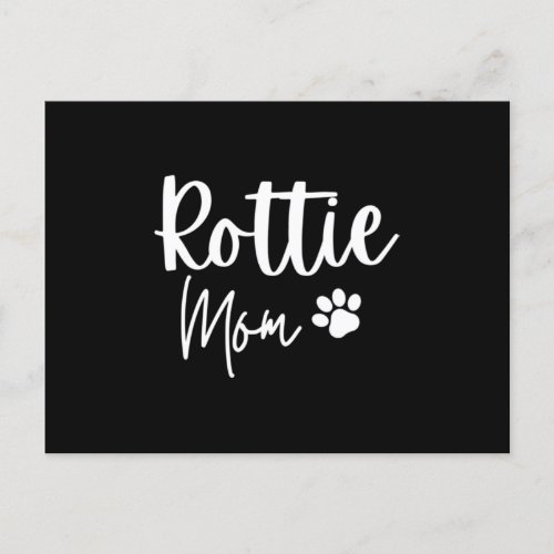 Rottie Mom Rottweiler Mama Mother Invitation Postcard