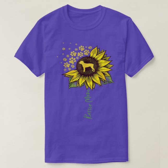 Rottie Mom Sunflower Rottweiler For men women boys T-Shirt (Design Front)