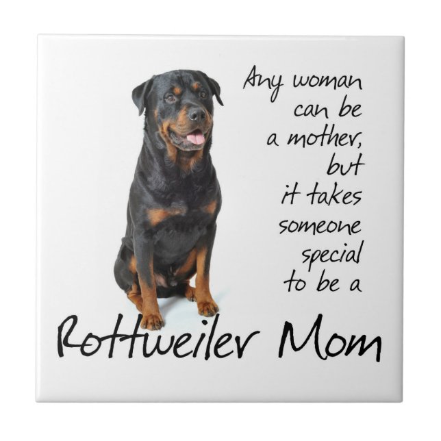 Rottie Mom Tile (Front)