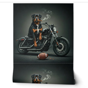Rottie on a Bike Wallpaper