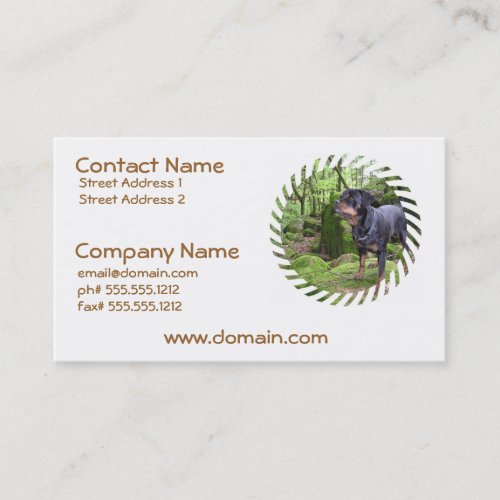 Rottie Pup Business Cards